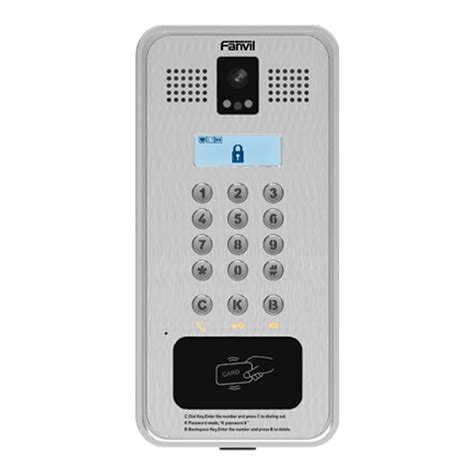 rfid card sip video door phone supplier|Fanvil i33V RFID SIP Video Door Phone, Surface .